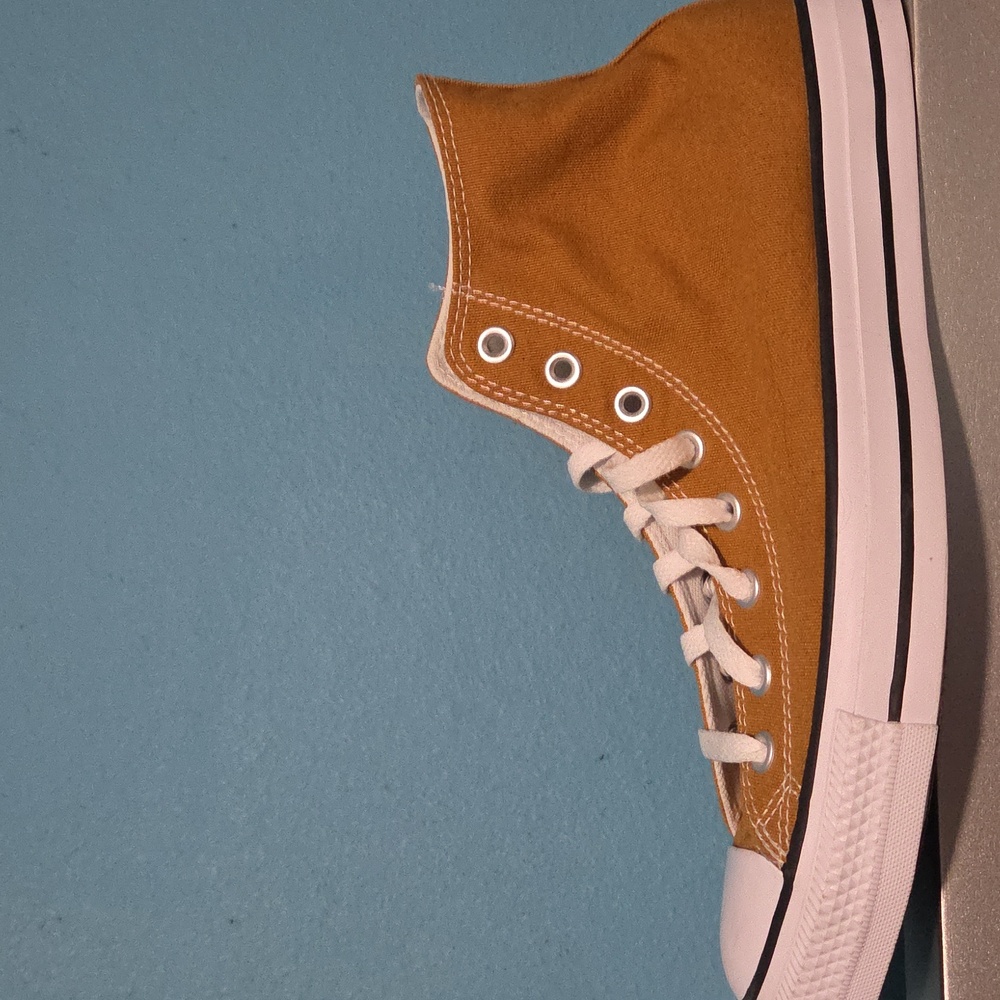 Converse Chuck Taylor All Star Hi Canvas Sneaker 'Wheat/White' A09971C Mustard - Picture 11 of 14